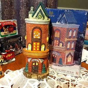 Victorian porcelain hand painted clock repair shop